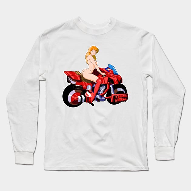 GirlBike Long Sleeve T-Shirt by Robotech/Macross and Anime design's